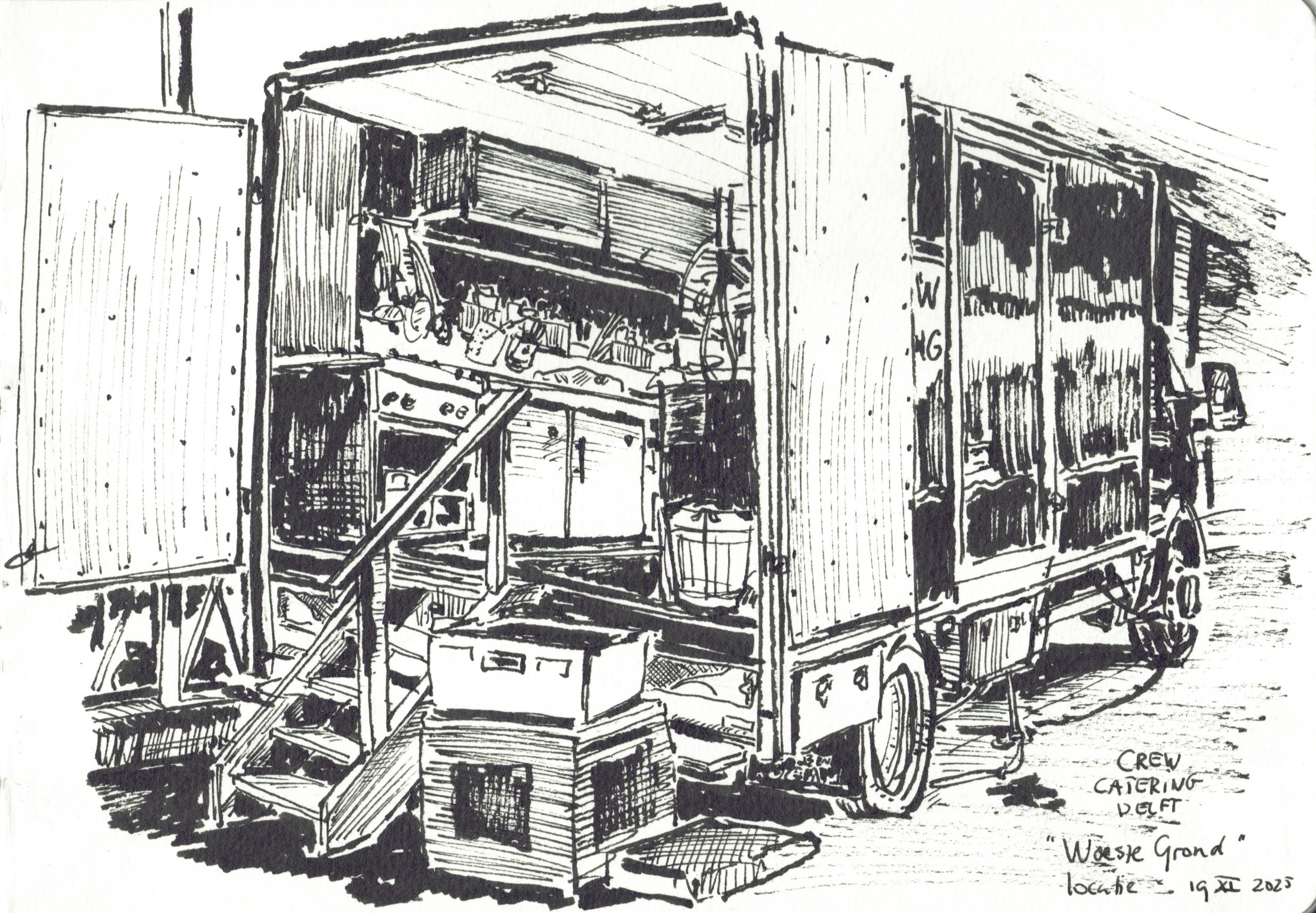 Usk cateringwagen set Woeste Grond